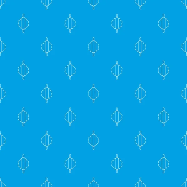 Patrón de rodillo de masa vector azul sin costura — Archivo Imágenes Vectoriales