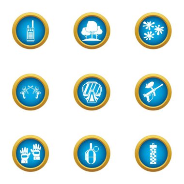 Gizli eğitim simgeler kümesi. Düz beyaz arka plan üzerinde izole web için 9 gizli eğitim vektör simge kümesi