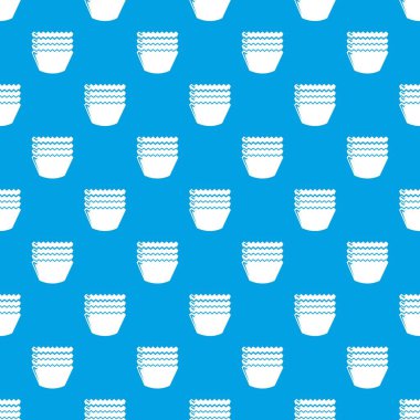 Fırın kalıpları desen vektör kesintisiz mavi