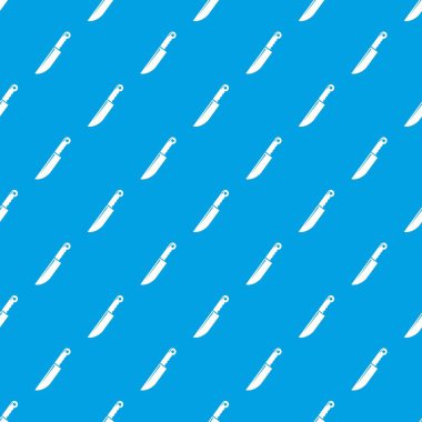 Bıçak desen vektör kesintisiz mavi