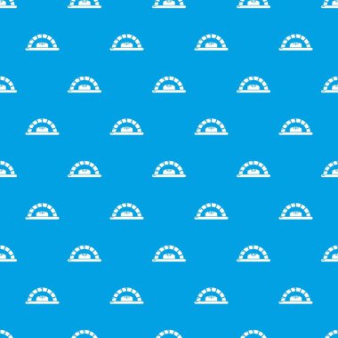 Ekmek fırın desen vektör kesintisiz mavi
