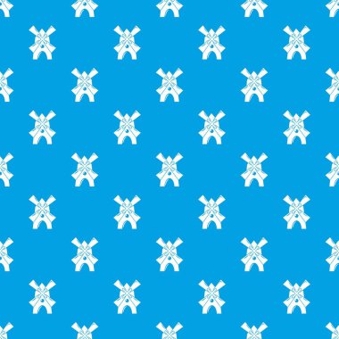 Yel değirmeni desen vektör kesintisiz mavi