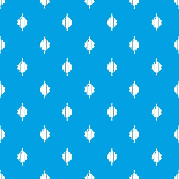 Teig Nudelholz Muster Vektor nahtlos blau — Stockvektor