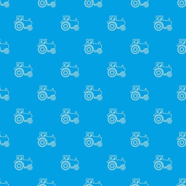 Traktör desen vektör kesintisiz mavi