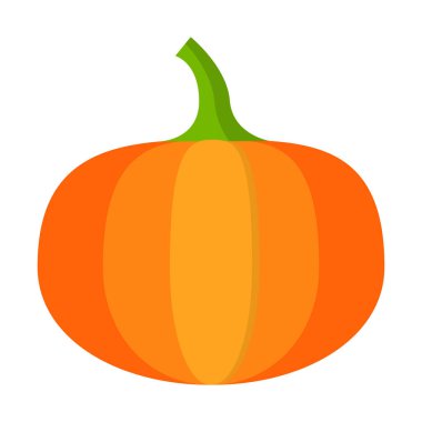 Sonbahar balkabağı simgesi, düz stil