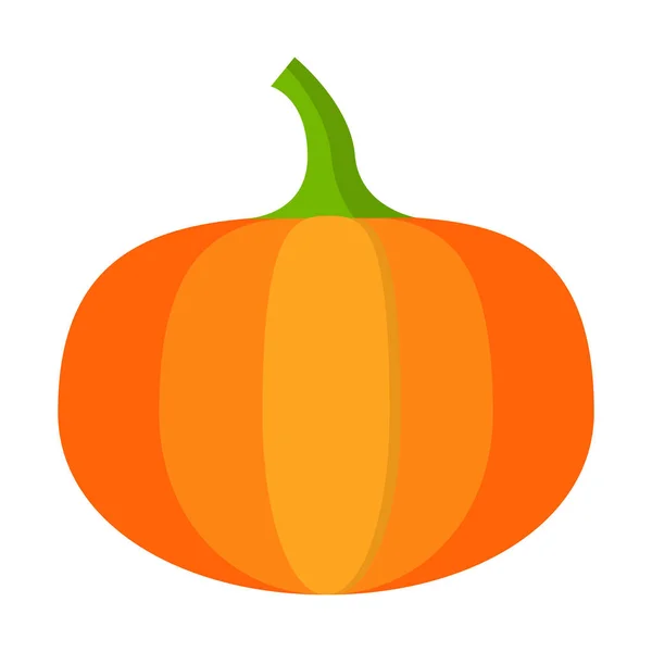 Autumn pumpkin icon, flat style — Stock Vector