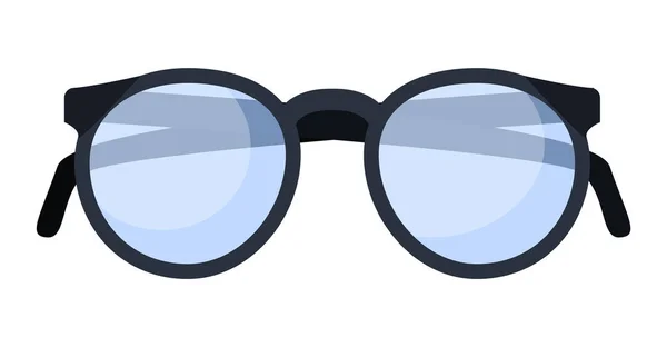 Ikony klasyczne okulary, płaski — Wektor stockowy