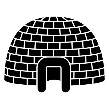 Buz Igloo simgesi, basit tarzı