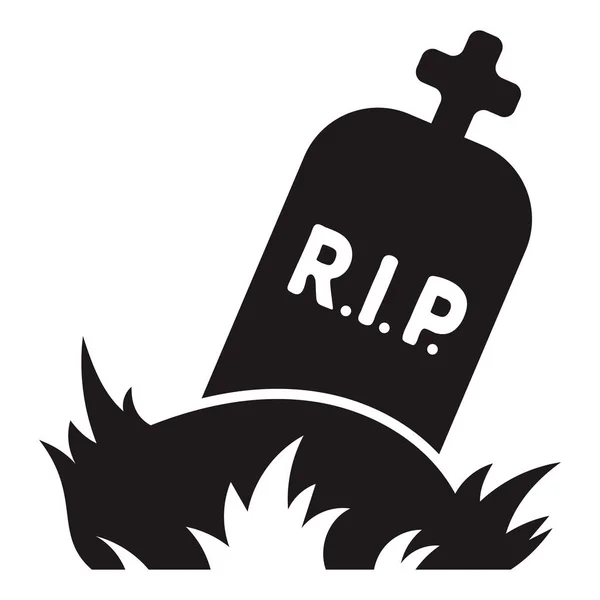 Rip grave icône, style simple — Image vectorielle