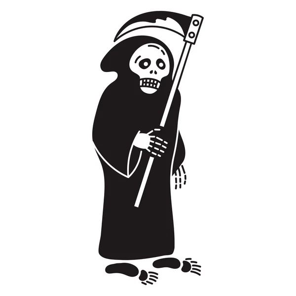 Смерть з іконою кості, простий стиль — стоковий вектор