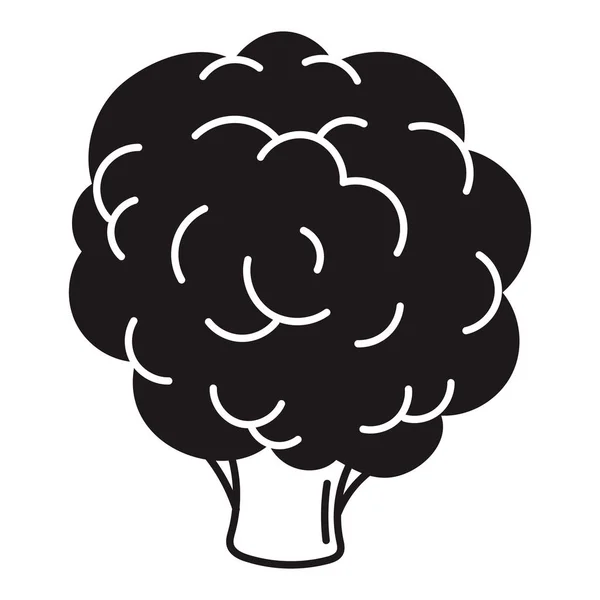 Broccoli pictogram, eenvoudige stijl — Stockvector