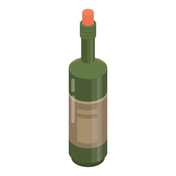 Cabernet bottle icon, isometric style — Stock Vector