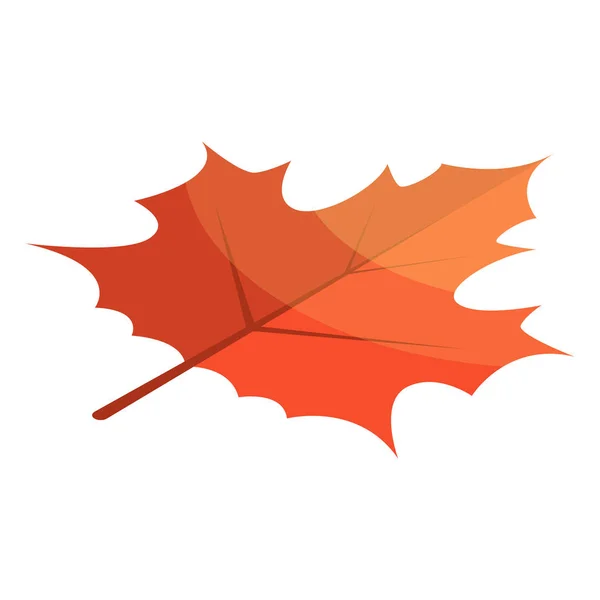 Ikon daun maple merah, gaya isometrik - Stok Vektor