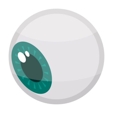 Cadılar Bayramı göz simgesini, izometrik stili