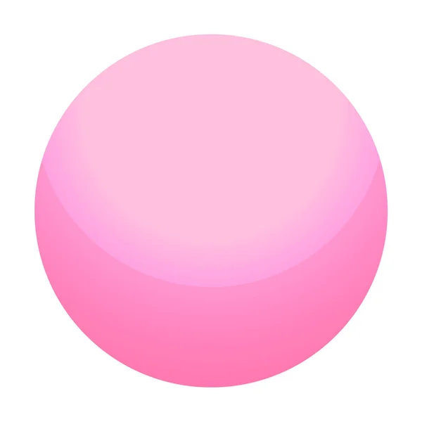 Icono de bola de caramelo rosa, estilo isométrico — Vector de stock
