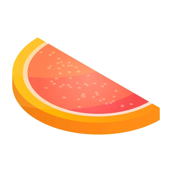 果冻橙色图标, 等距样式 — 图库矢量图片