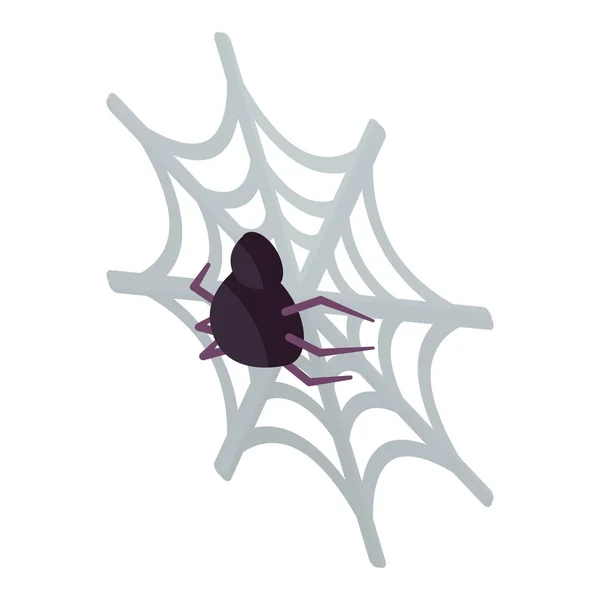 Spider pictogram introductiepagina, isometrische stijl — Stockvector