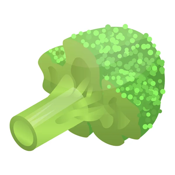 Rew broccoli icon, isometric style — стоковый вектор