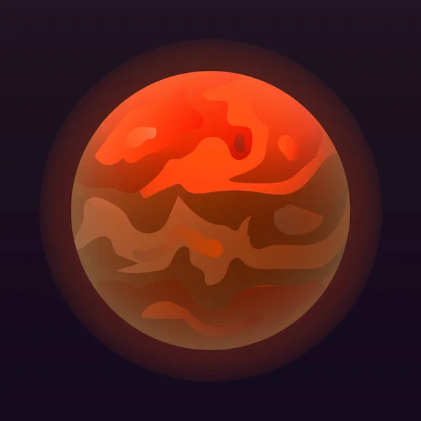 Venus planeta icono, estilo isométrico — Vector de stock