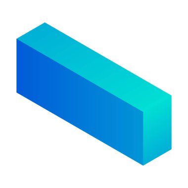 Eksi işareti simgesi, izometrik stili