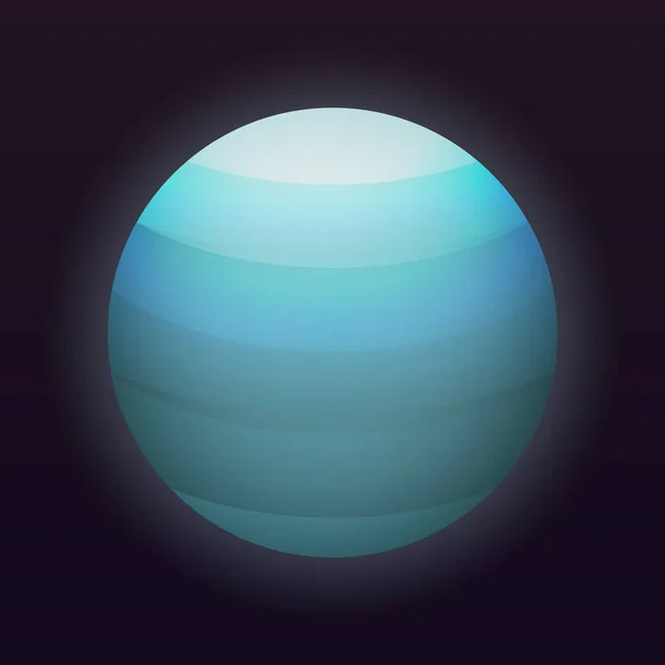 天王星行星图标, 等距样式 — 图库矢量图片