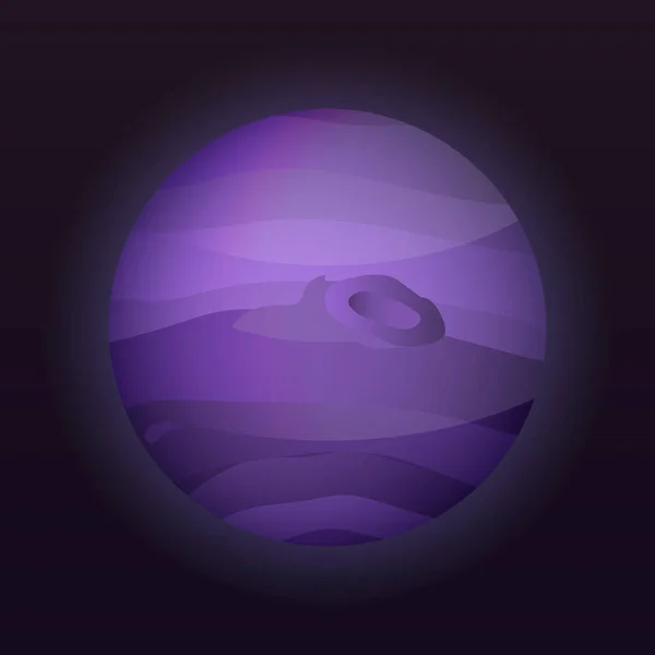 Neptune planet icon, isometrischer Stil — Stockvektor