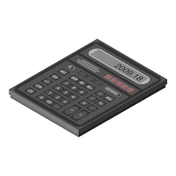 Ícone da calculadora, estilo isométrico — Vetor de Stock