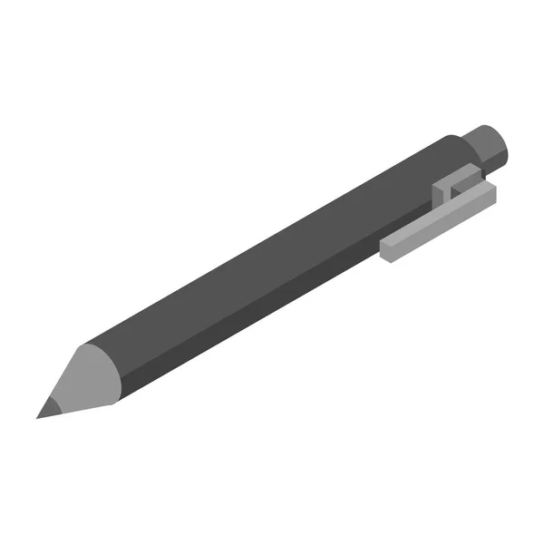 Icona a penna per ufficio, stile isometrico — Vettoriale Stock