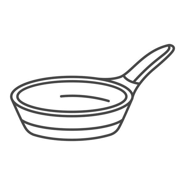 Modern griddle icon, outline style
