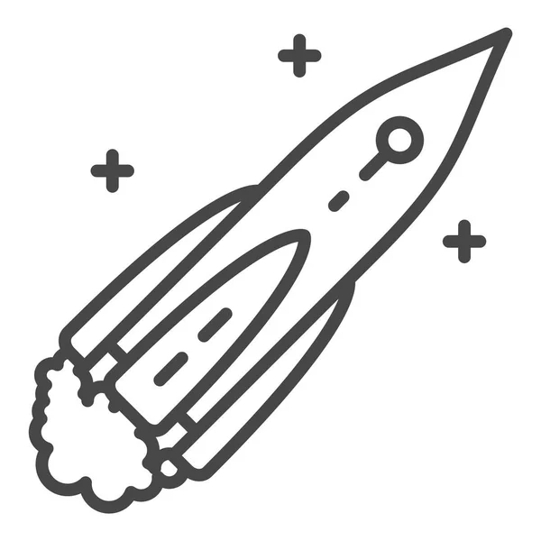 Space ship icon, outline style — Stock Vector