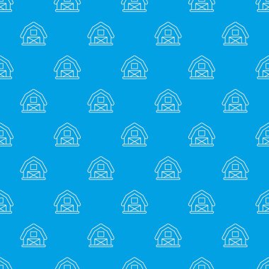 At ahır desen vektör kesintisiz mavi