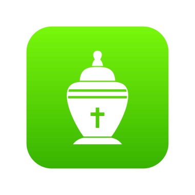 Urn simgesi dijital yeşil