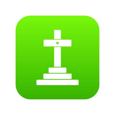 Mezar simgesi dijital yeşil