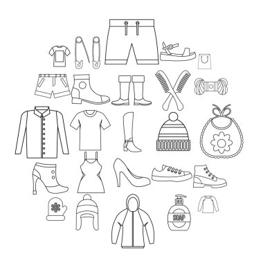 Sunum simgeler kümesi, anahat stili