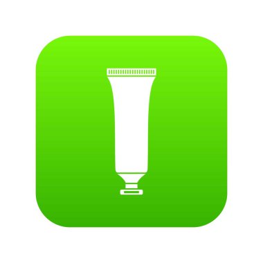 Kozmetik tüp simgesi dijital yeşil