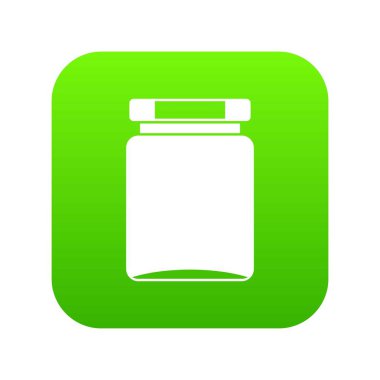 Kavanoz simgesi dijital yeşil