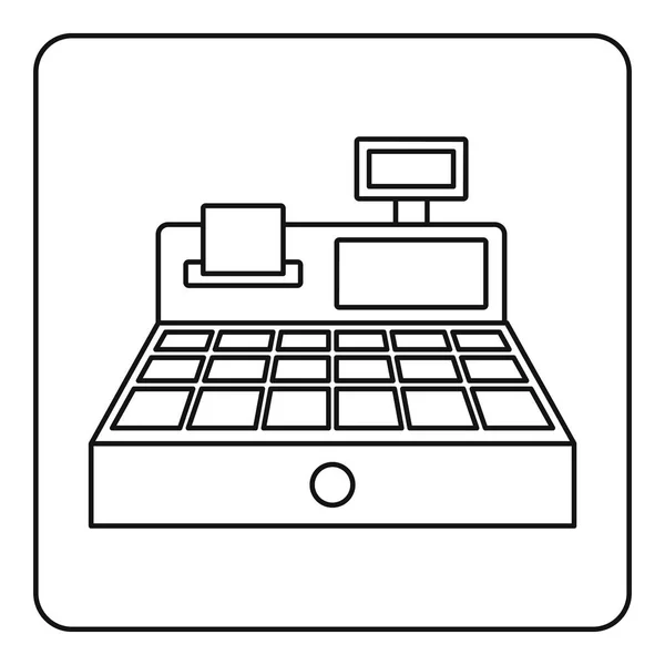 Vendita cassa icona schema — Vettoriale Stock