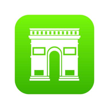 Zafer kemer simgesi dijital yeşil