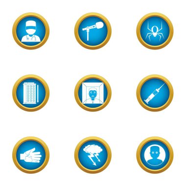 Ophthalmosurgeon simgeler ayarla, stil düz