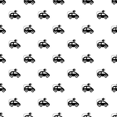 Modern elektrikli otomobil tasarlamak vektör sorunsuz