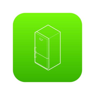 Buzdolabı yeşil simge vektör