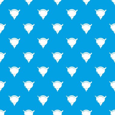 İnsan mesane desen vektör kesintisiz mavi