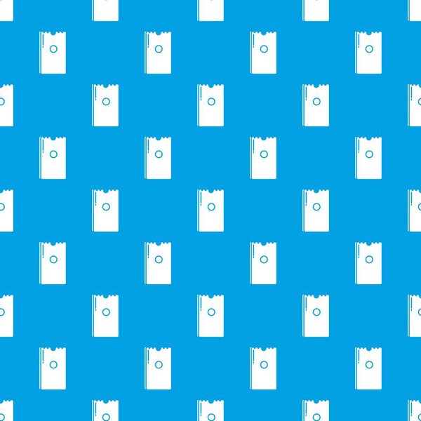 Dry napkins pack pattern vector seamless blue