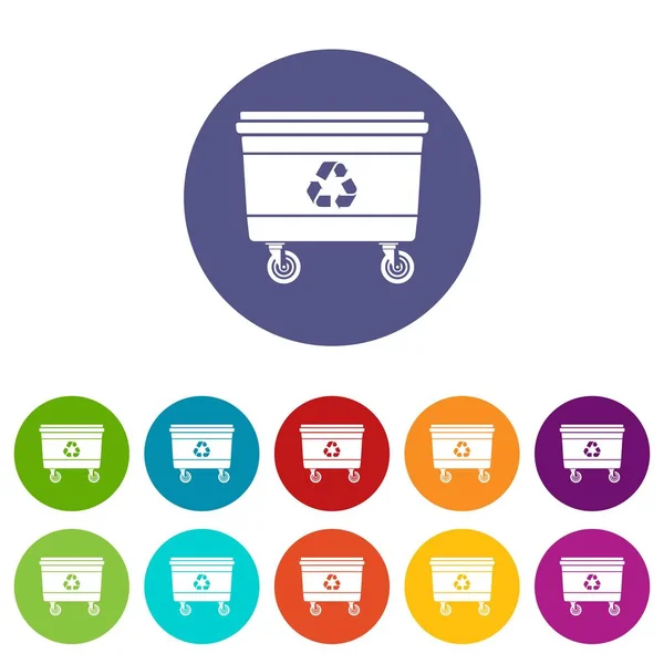 Icono de residuos callejeros, estilo simple — Vector de stock