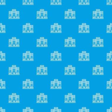 Güvenli veri deseni vektör kesintisiz mavi