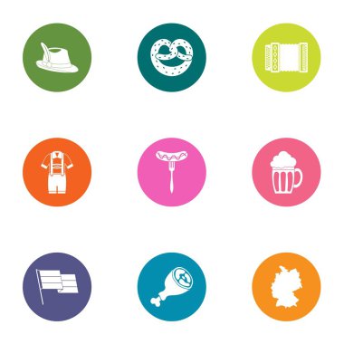 Ale Icons set, düz stil