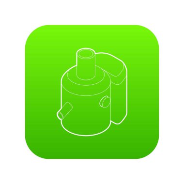 Meyve sıkacağı yeşil simge vektör