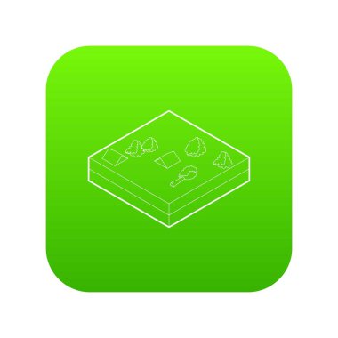 Sel yeşil simge vektör