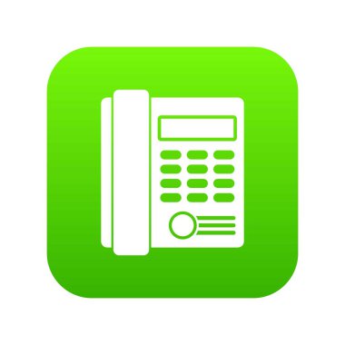 Office iş tuş takımı telefon simgesi dijital yeşil