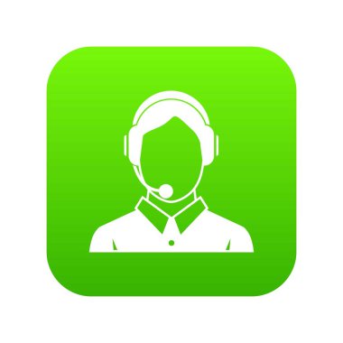 Müşteri Hizmetleri, telefon yardım simgesini dijital yeşil